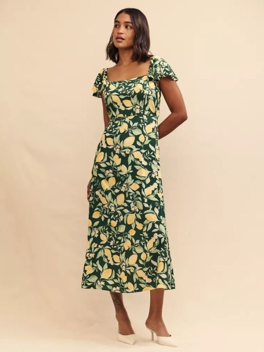 Nobody's Child Elsie Midi Dress Serena Lemon
